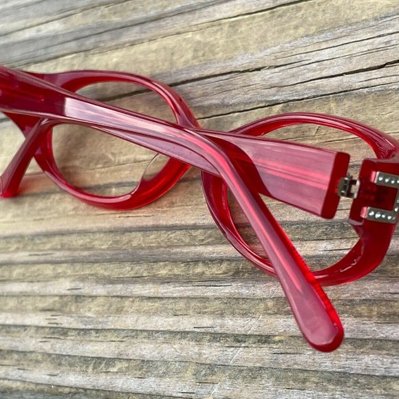 Christian Rothschild Eyeglasses Frame CR 68 Red Glasses Frame 53[]15 135 - Picture 4 of 12
